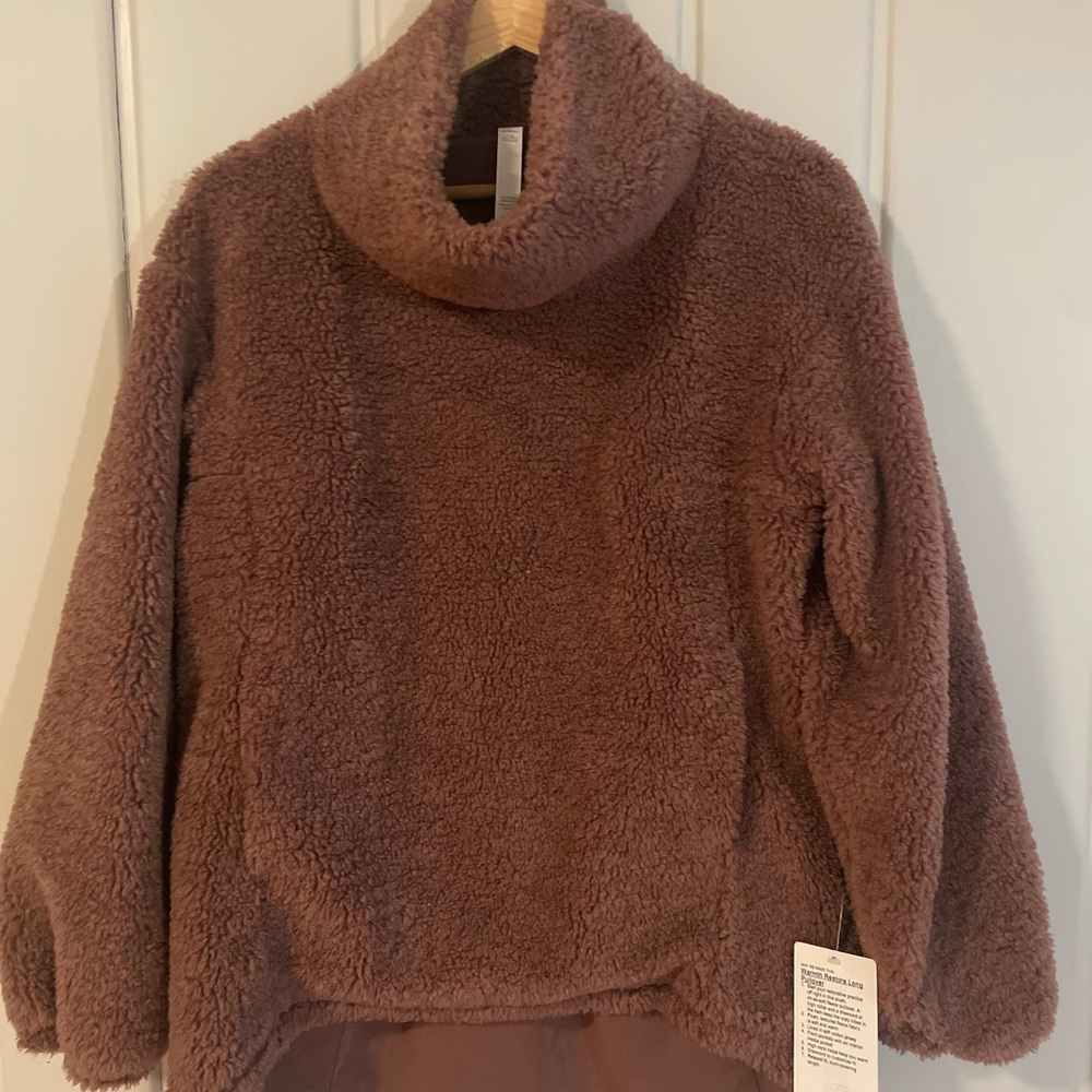 Lululemon warm restore Sherpa pullover size M/L